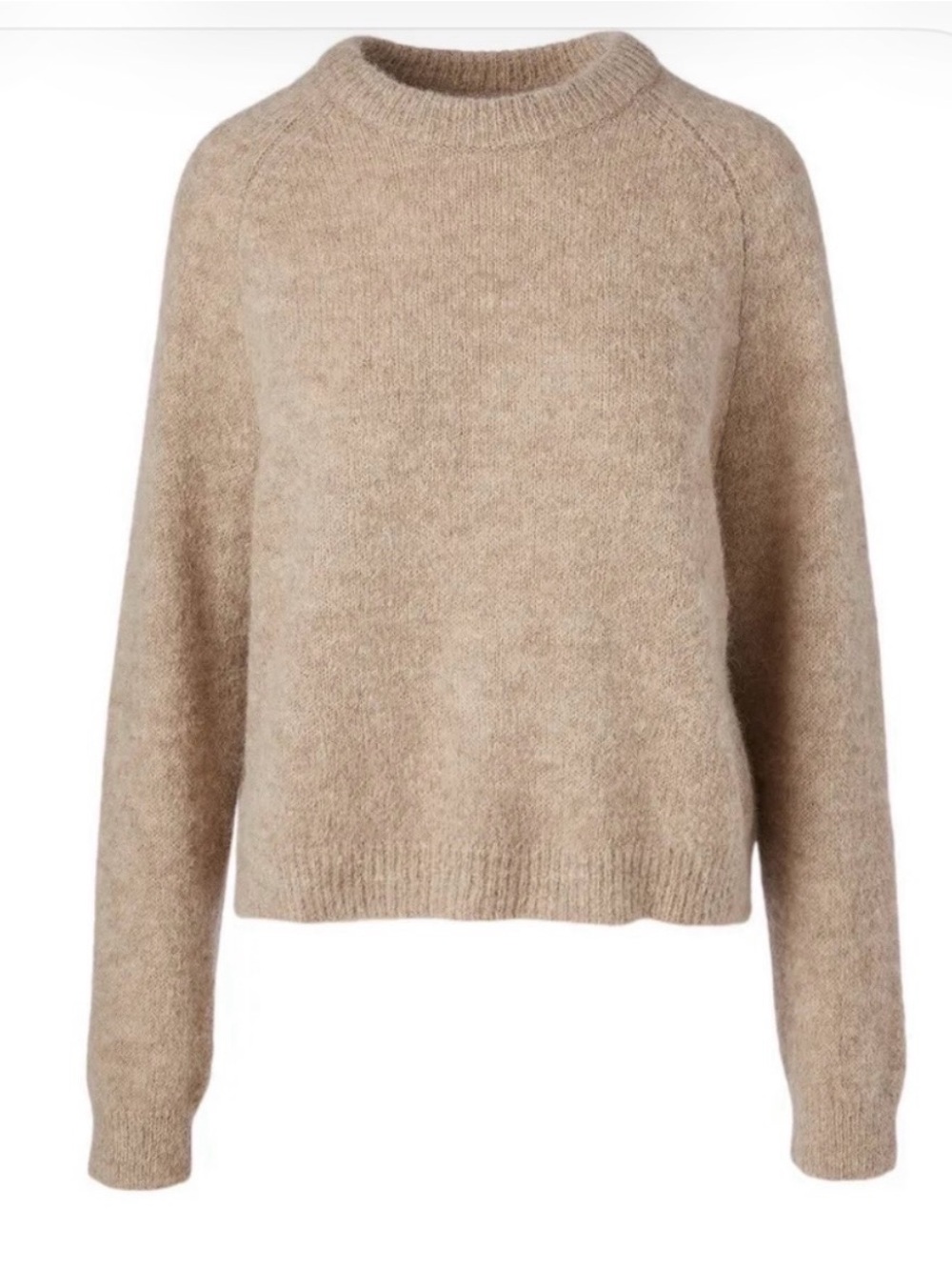 SAMSOE SAMOE ALPACA Crewneck Sweater In Wind Chime